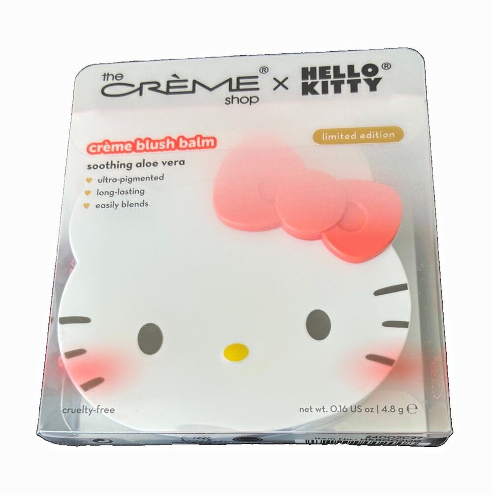 The Crème Shop x Hello Kitty Crème Blush Balm Peach Pouf Sheer 0.16oz/4.8g